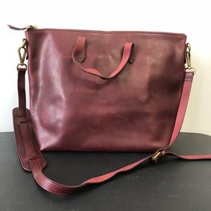 Madewell Zip Top Transport Tote